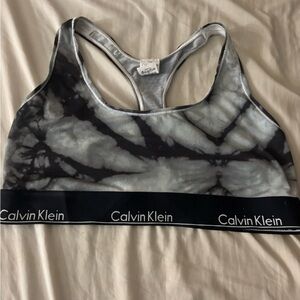 Calvin Klein tie dye sports bra. Size large